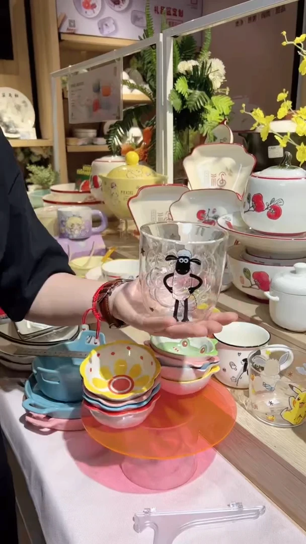 【闪购商品】顺祥双层玻璃杯（小羊肖恩-静谧时光）