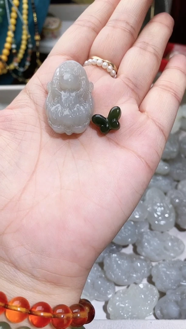 颈饰未镶嵌和田玉A1多样性发其一