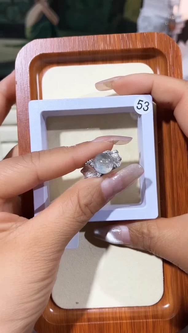 【闪购商品】水晶戒指银S925镶嵌定制