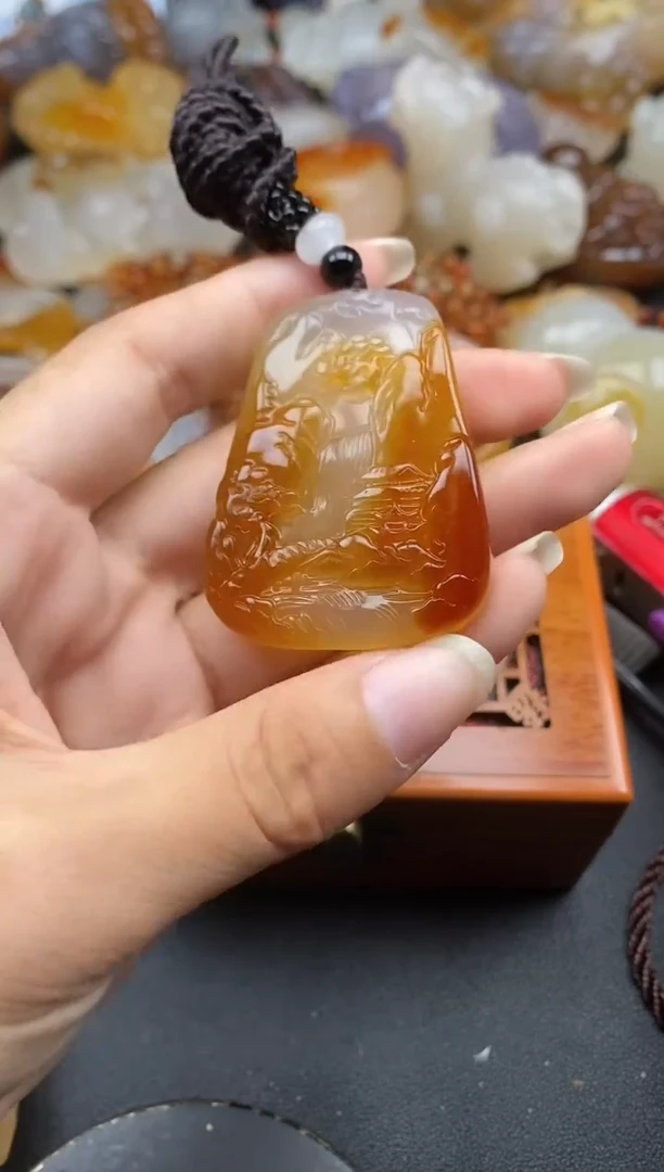 未镶嵌1玛瑙/玉髓青***柳ll