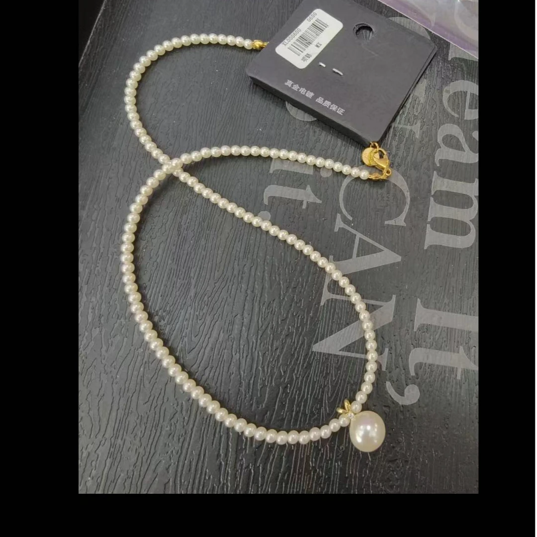 非金属仿珍珠项链 复古珠子项链---