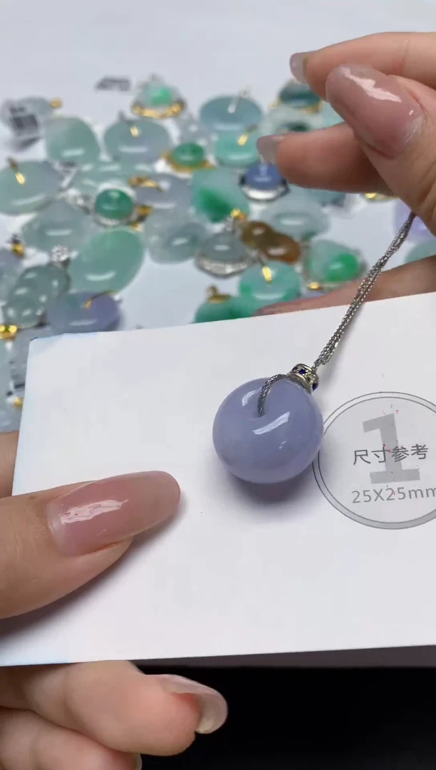 颈饰未镶嵌翡翠天然缅甸a货翡翠百元以上9元证书费自理