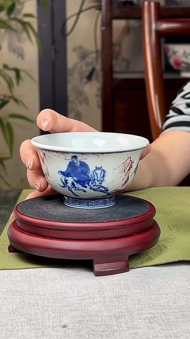 瓷片景德镇毛仔柴窑杯
