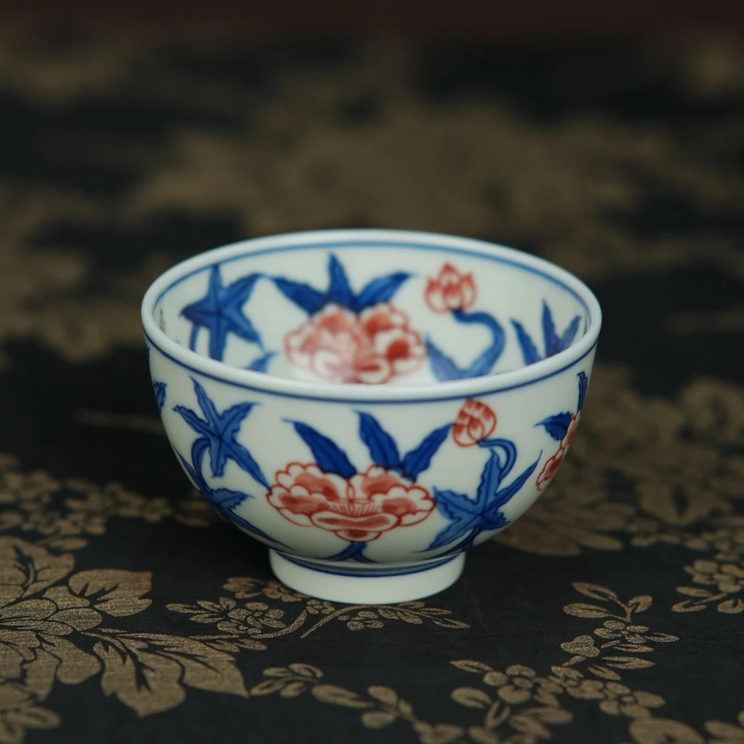 满绘秋葵主人杯「雨溪山房」