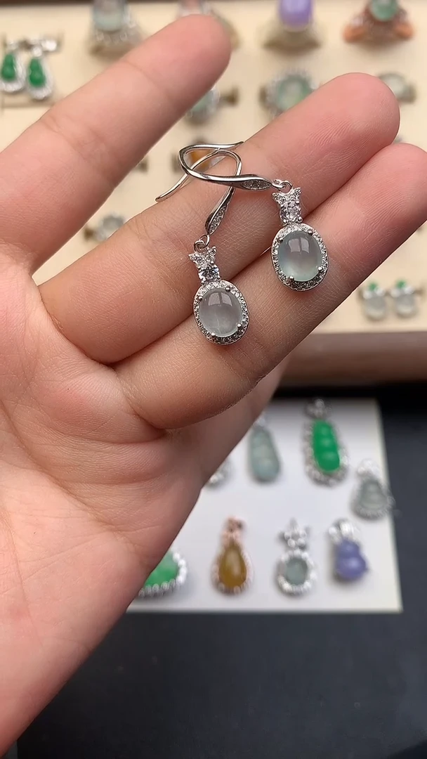 银S925镶嵌定制翡翠748485685