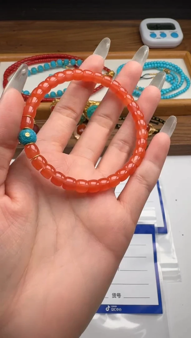 裸石蜜蜡18K金镶嵌琳*~手串手串