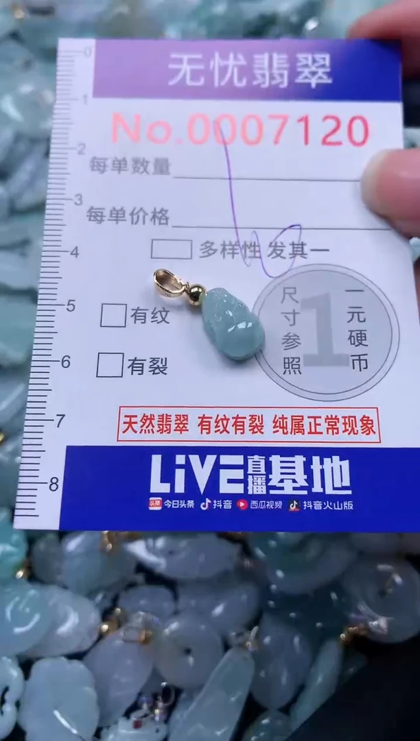 颈饰未镶嵌翡翠7120