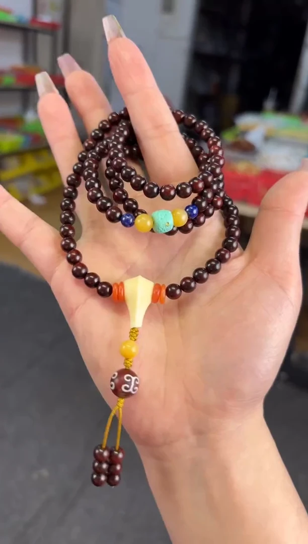 【闪购商品】小叶紫檀手串/手链   6mm小叶紫檀108颗