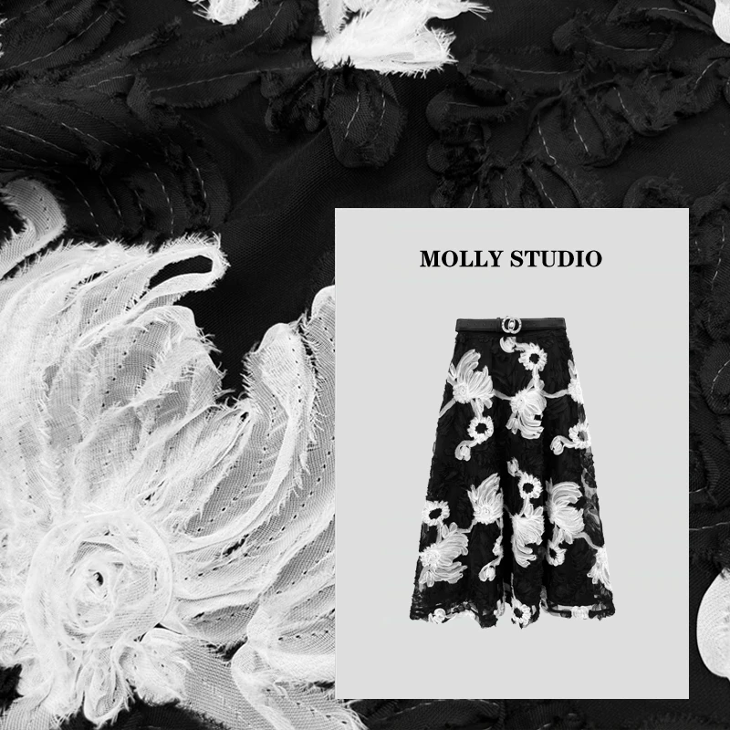 【美丽邂逅】Molly  百搭时尚气质显瘦 半身裙  M2025306