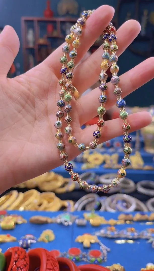 非遗景泰蓝项链 0.6 多宝