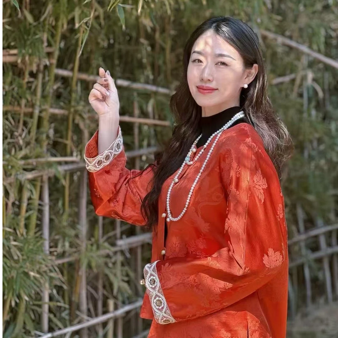 【初喜专属】新中式国风夏季薄款小衫显白手工刺绣重工时尚复古