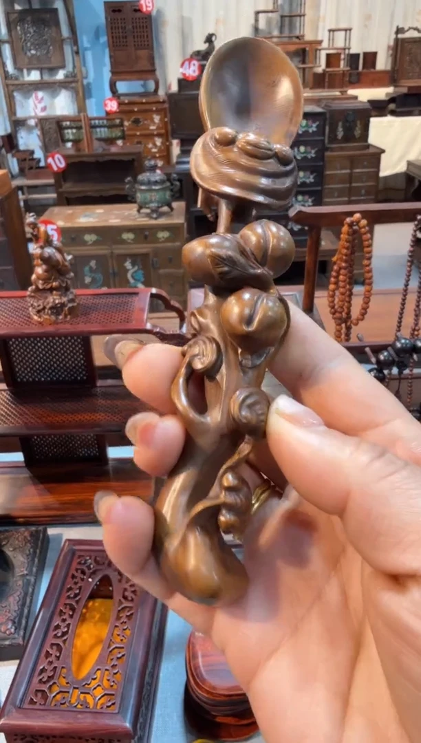 木黄杨 寿桃茶勺