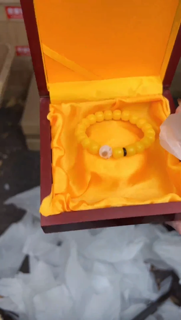 甄得帅文玩阁黄玉菩提链接@@L052