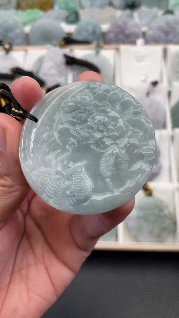 颈饰未镶嵌翡翠天然缅甸翡翠A货463