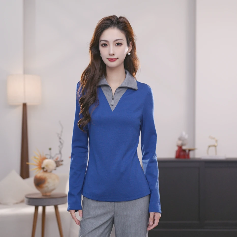 AMASS/阿玛施新款常规四季西装领衬衣长袖衬衫阿玛施衬衫530162