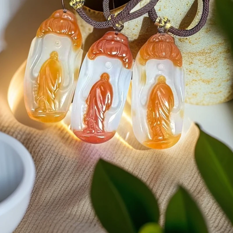 一心向佛 吊坠 玛瑙多样性发货一件随发 带礼盒 513 KC