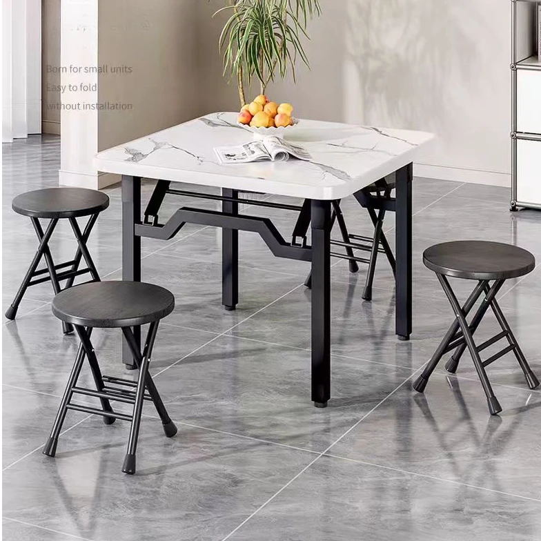 可折叠四方桌两用简易餐桌家用餐厅吃饭桌子正方形出租房客厅简约