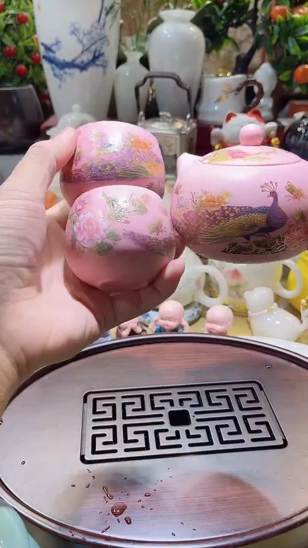 瓷片德艺茶器直播间@@粉紫砂