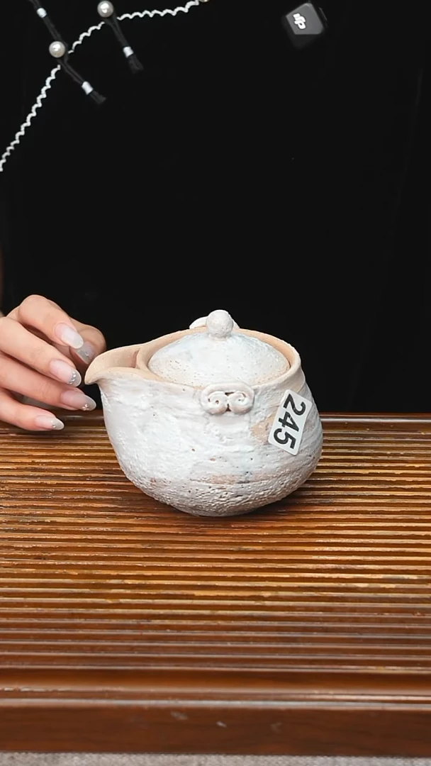 万古烧粗陶手工茶具