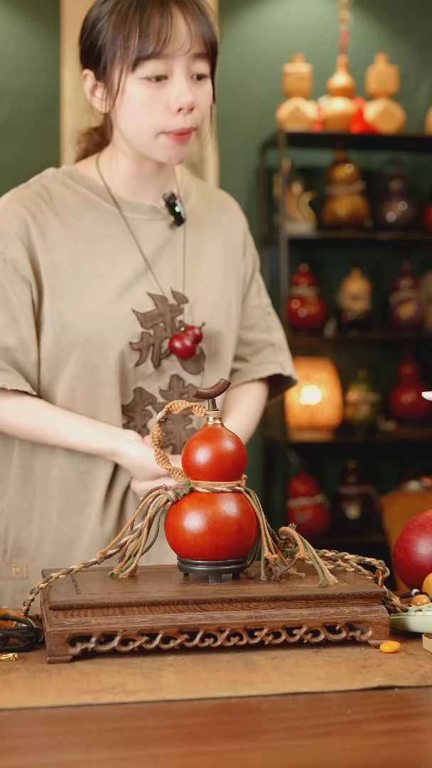 156号精品天然大漆酒葫芦一物一拍~