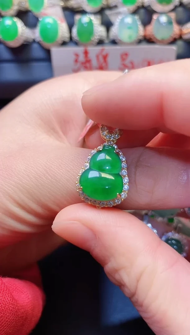 银S925镶嵌戒指翡翠天*~天然