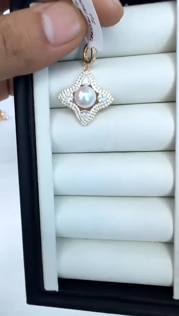 【闪购商品】海水珍珠颈饰银S925镶嵌吊坠