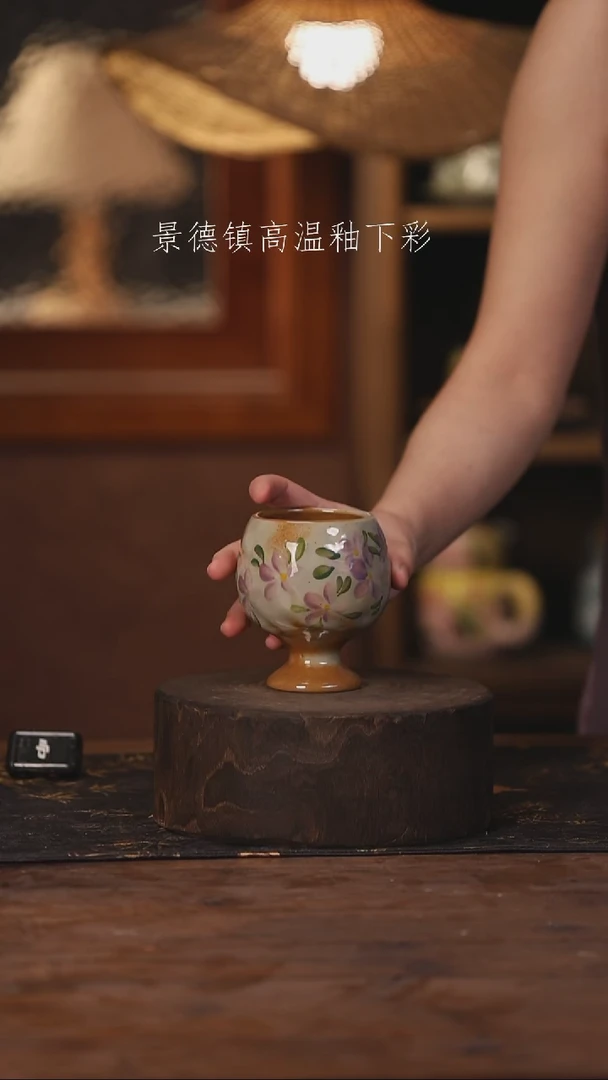 陶瓷景德镇高温釉下手绘陶瓷419
