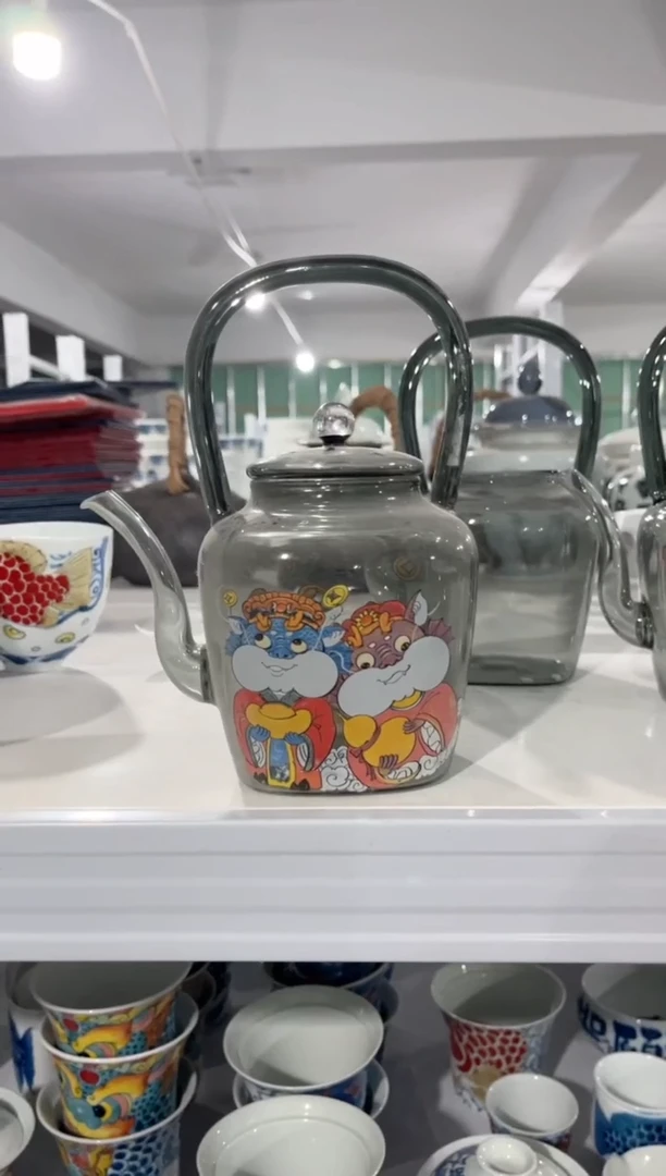 顺**水拙明院（微瑕价格）玻璃壶