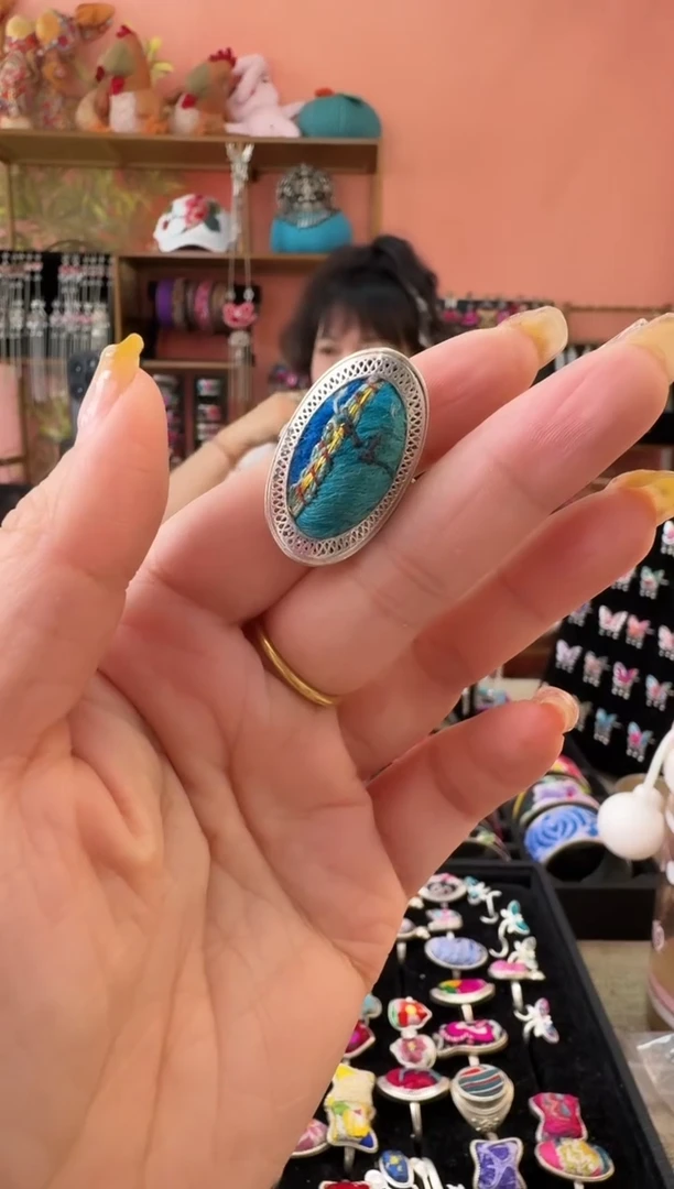 织绣艺枝独绣老绣饰品150