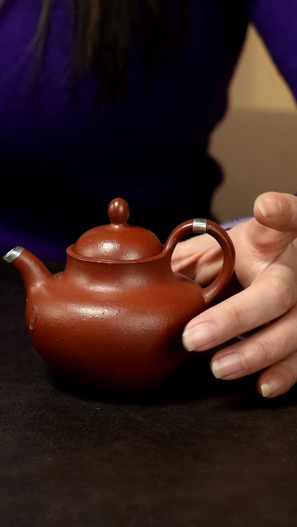 紫砂茶盘老朱泥紫砂壶