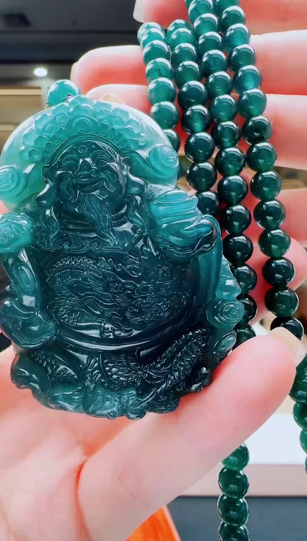 颈饰未镶嵌翡翠多样性发其一79572         胖财神圆牌