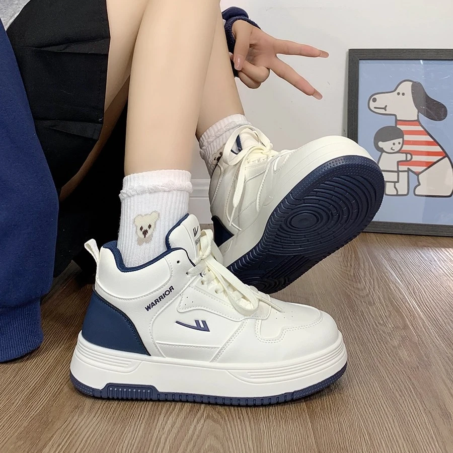 回力高帮鞋男女款2025新款秋季增高鞋子百搭休闲板鞋运动小白鞋潮