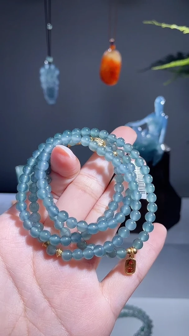 颈饰未镶嵌翡翠珠链