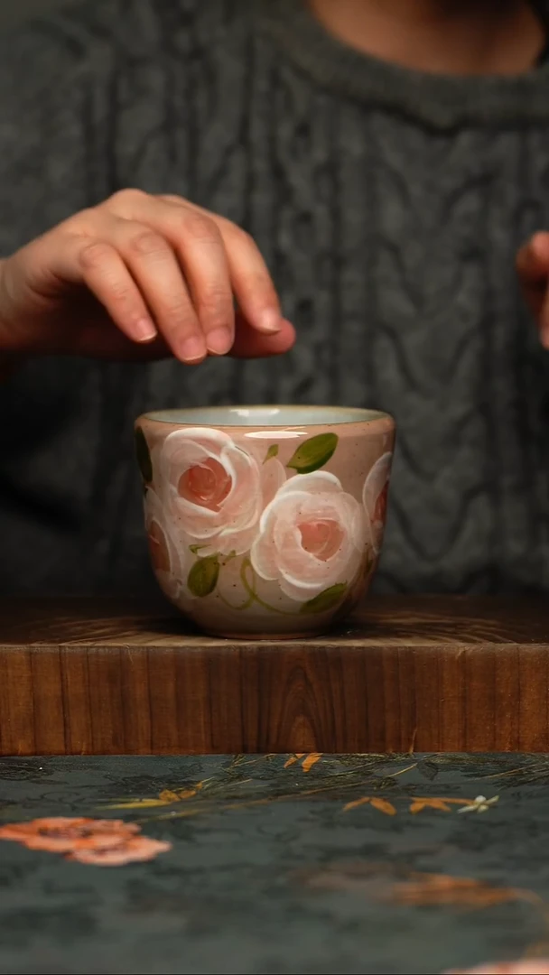 瓷片釉下彩手工手绘同款陶器