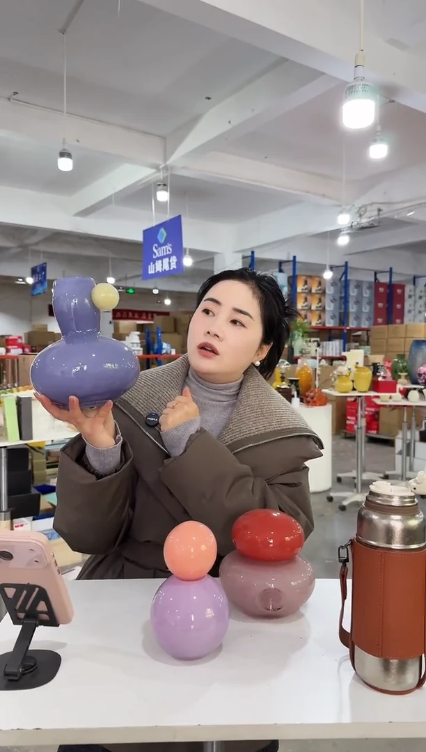 私花主义花瓶-z紫色棒棒花瓶