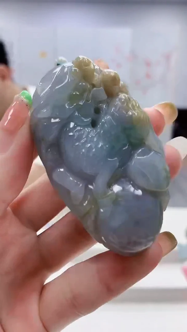 未镶嵌定制翡翠4868ry-毛货挂件97