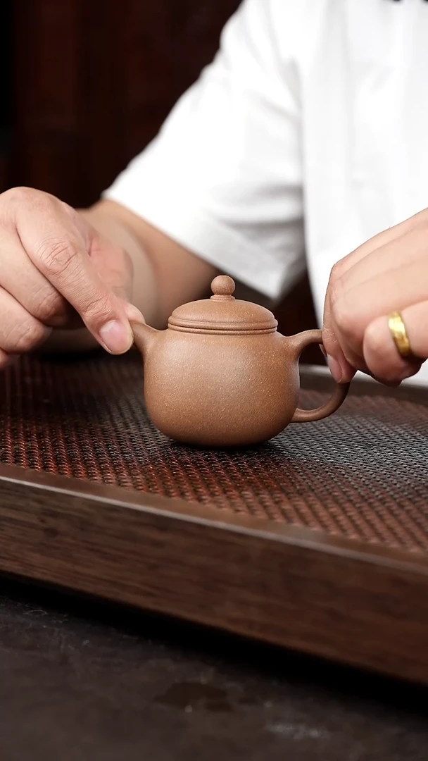 茶壶紫砂老段泥小匏尊