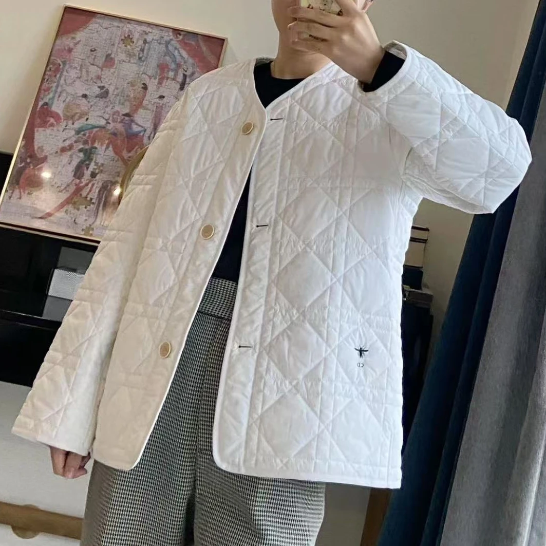未使用 DIOR/迪奥 白色刺绣蜜蜂灵感外套