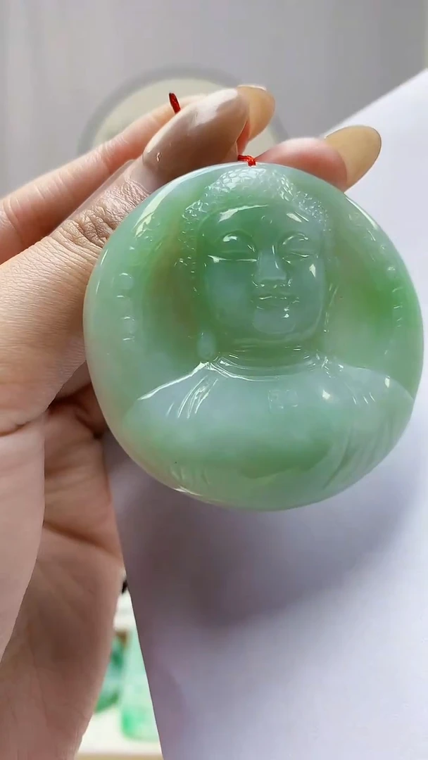 未镶嵌定制翡翠4812MM-毛货挂件24