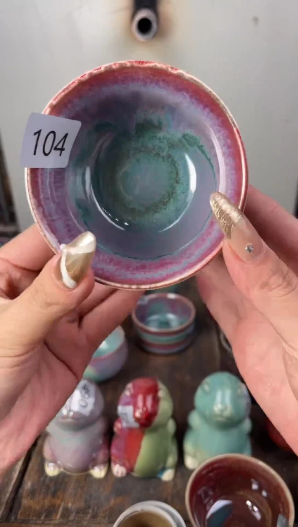 【闪购商品】摆件钧瓷手工茶器窑变