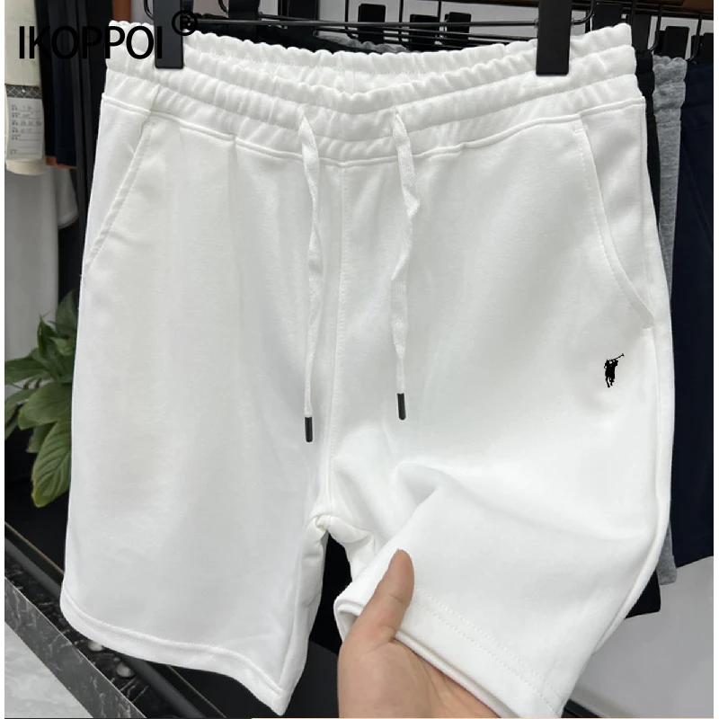 高端高品质短裤男五分裤2025新款夏季薄款宽松休闲运动马标卫裤子