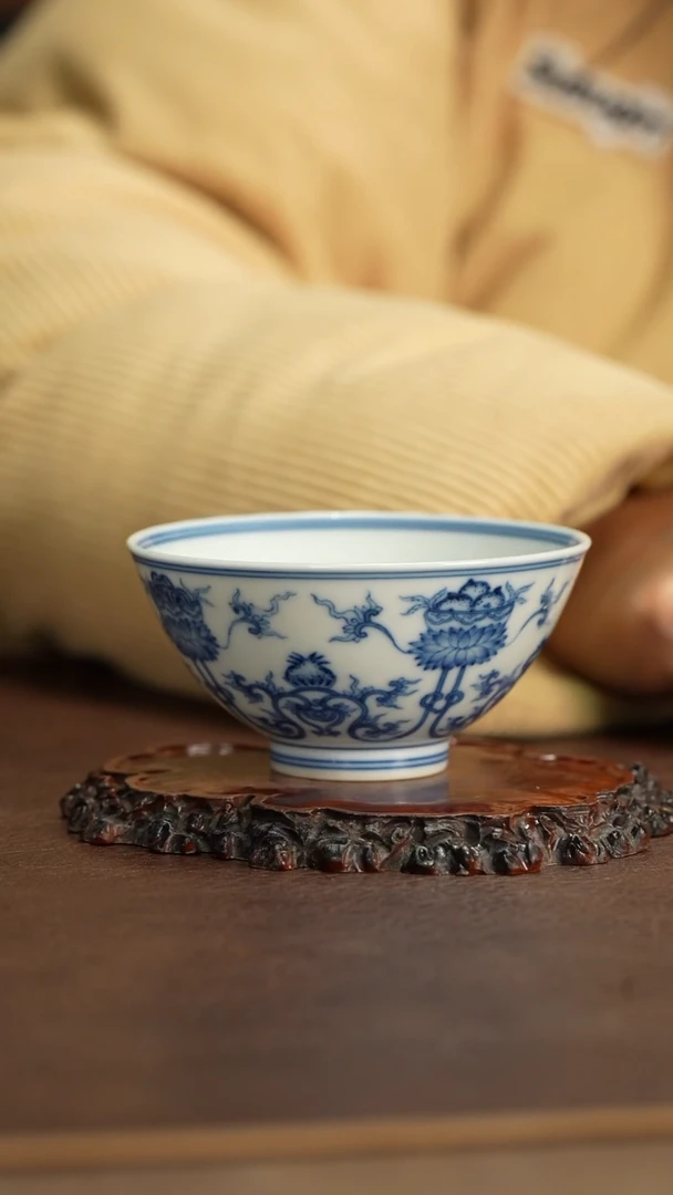 【闪购商品】博瑞堂青花八宝纹杯