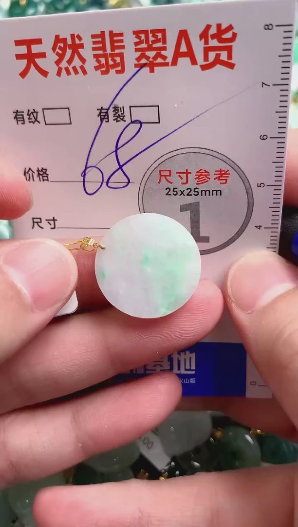 翡翠18K金镶嵌颈饰13002818