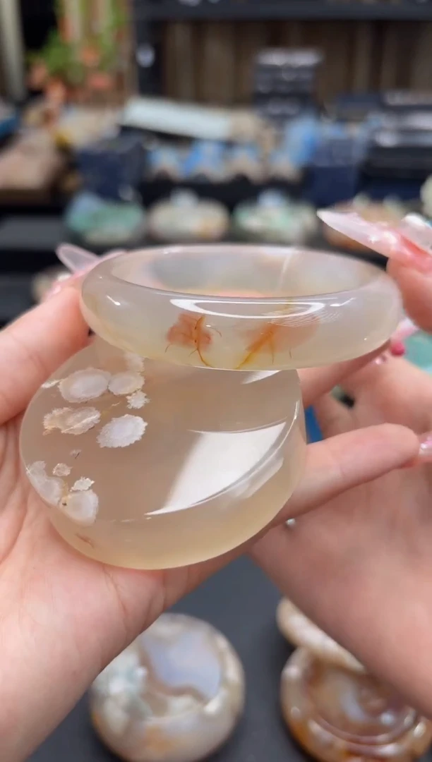 未镶嵌手镯石英质玉207(62圈赠送镯心)