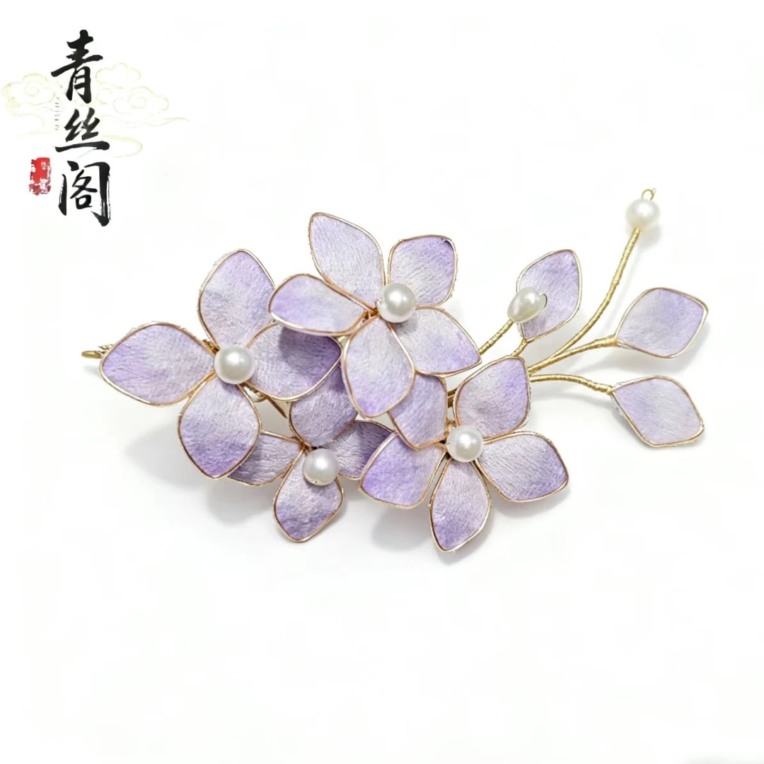 【非遗手作】古风饰品古风发饰绒面发饰古风古装发饰仙气（孤品B528