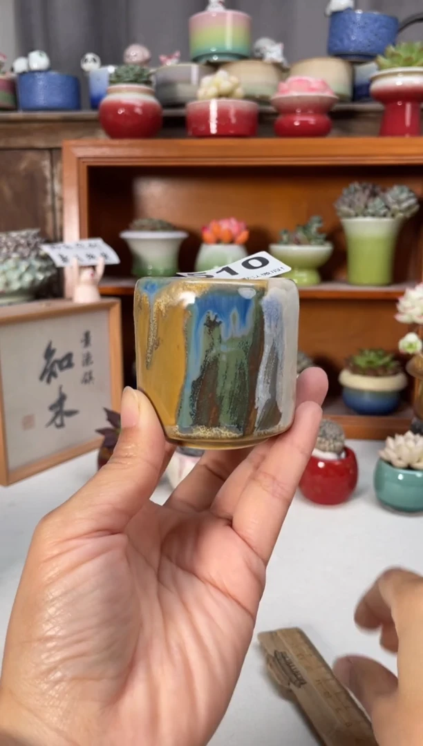 瓷片510知木小芳花盆