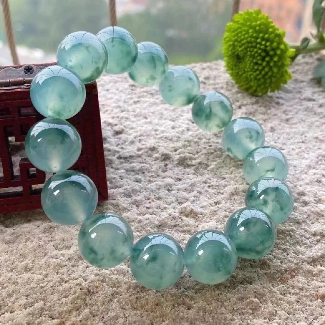 高端精品冰飘花手串长串