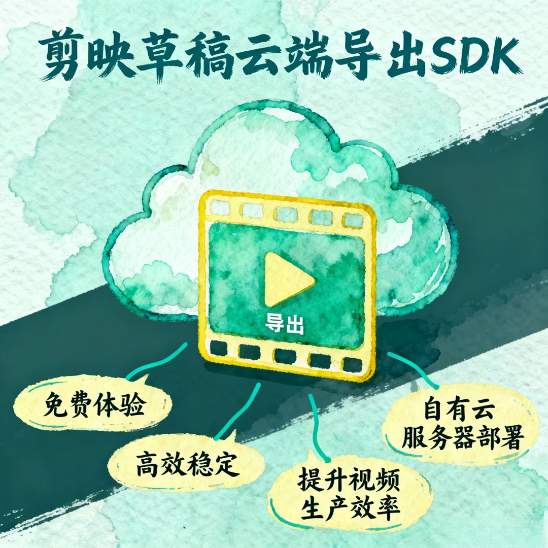 剪映草稿自动导出脚本/自有云服务器部署/按月付费/支持多机器