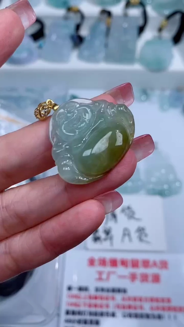 翡翠银S925镶嵌颈饰吊坠