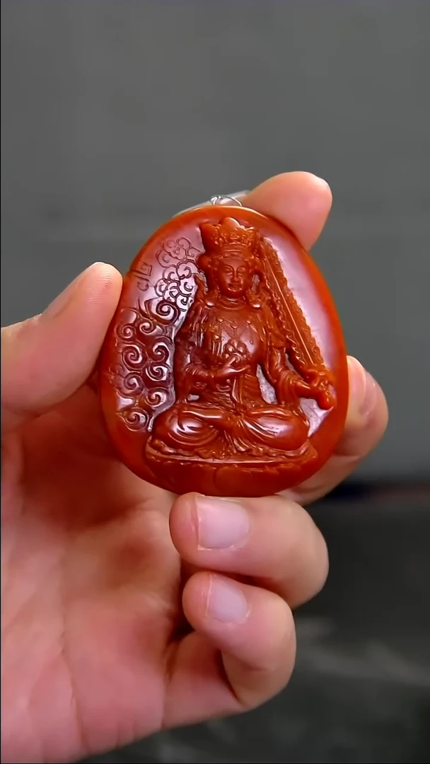 未镶嵌雕刻南红玛瑙004ZB1223产品一个